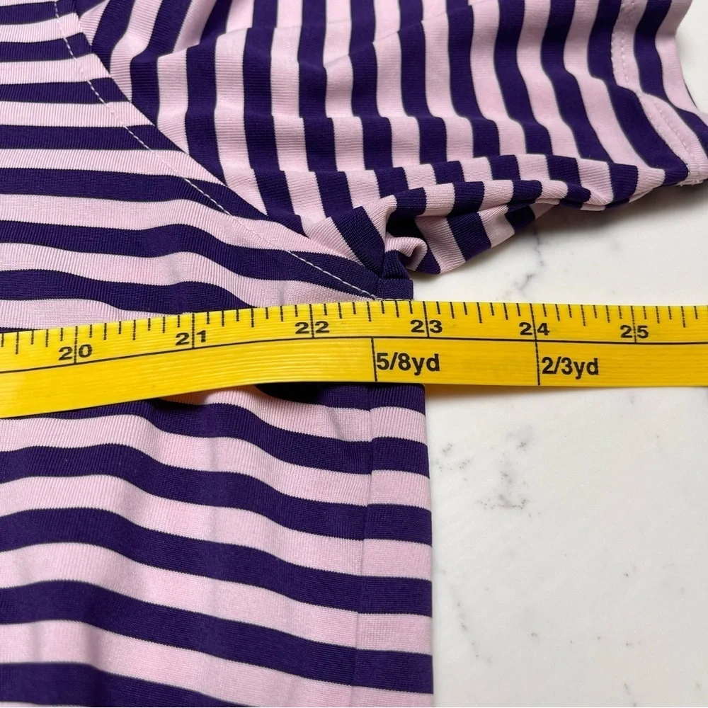 Greyson Bixby Santa Ana Performance Striped Polo Shirt Mens Size Medium - Picture 7 of 7